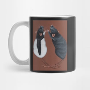 Two Rats Reaching Upward Mug